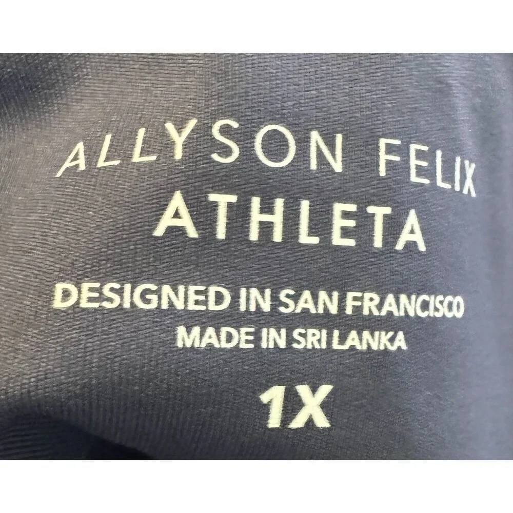 Athleta Allyson Felix Legend Leggings 7/8 Tights Womens size 1X Blue NWT